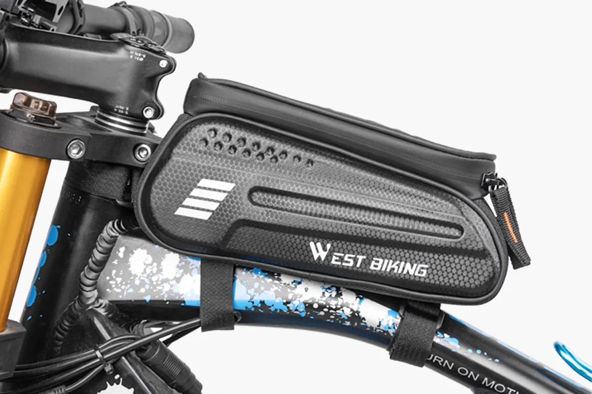 Bicycle Frame Bag Waterproof for Mobile Phones - Image 2